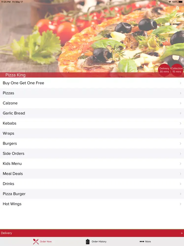 Pizza King Mexborough iPad 应用截图