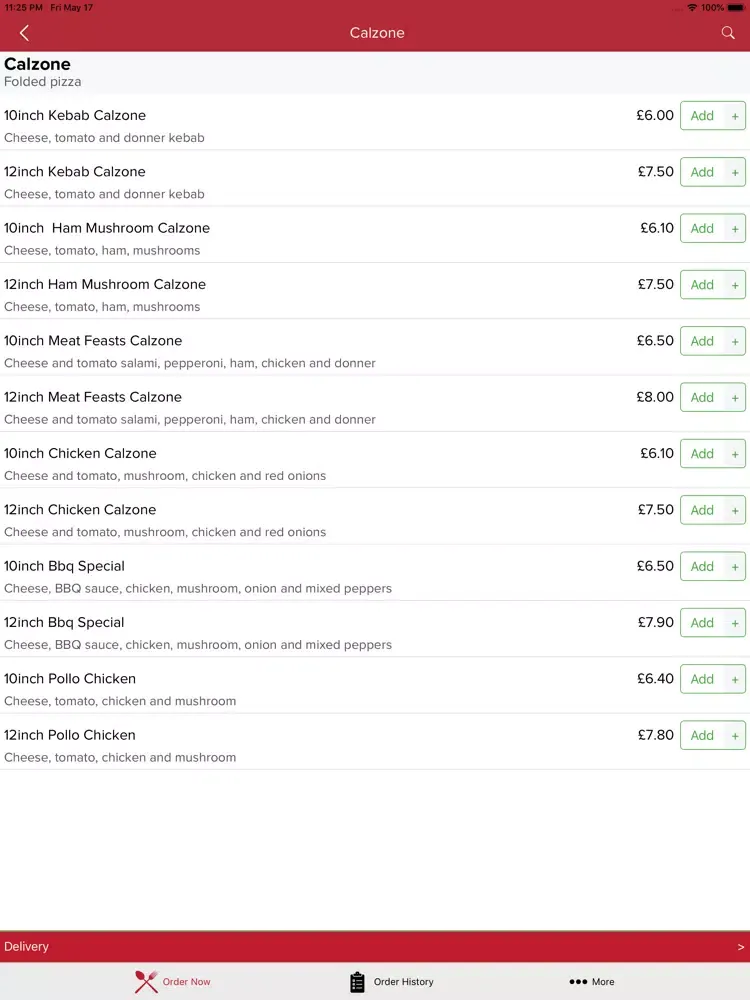 Pizza King Mexborough iPad 应用截图