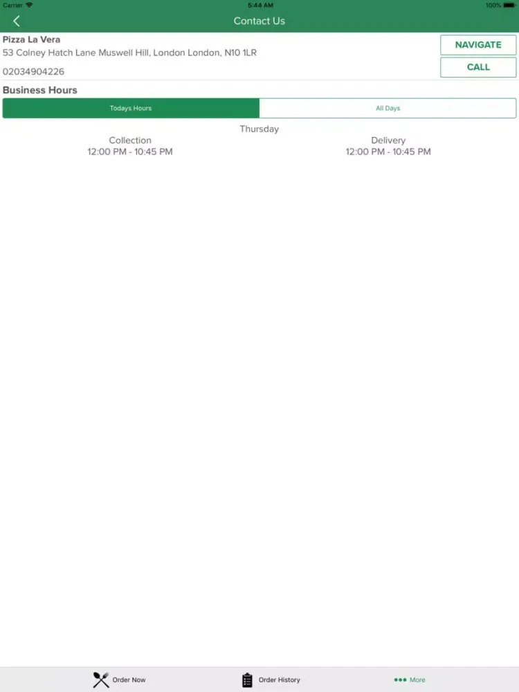 Pizza La Vera iPad  স্ক্রিনশট