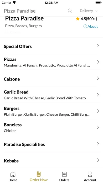 Pizza Paradise应用截图