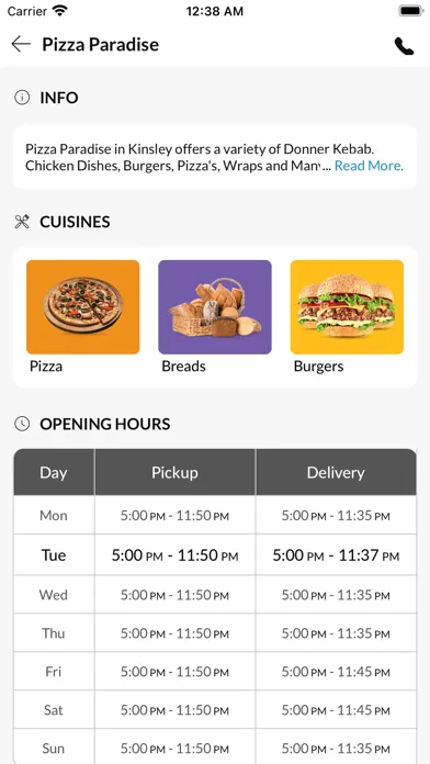 Pizza Paradise应用截图