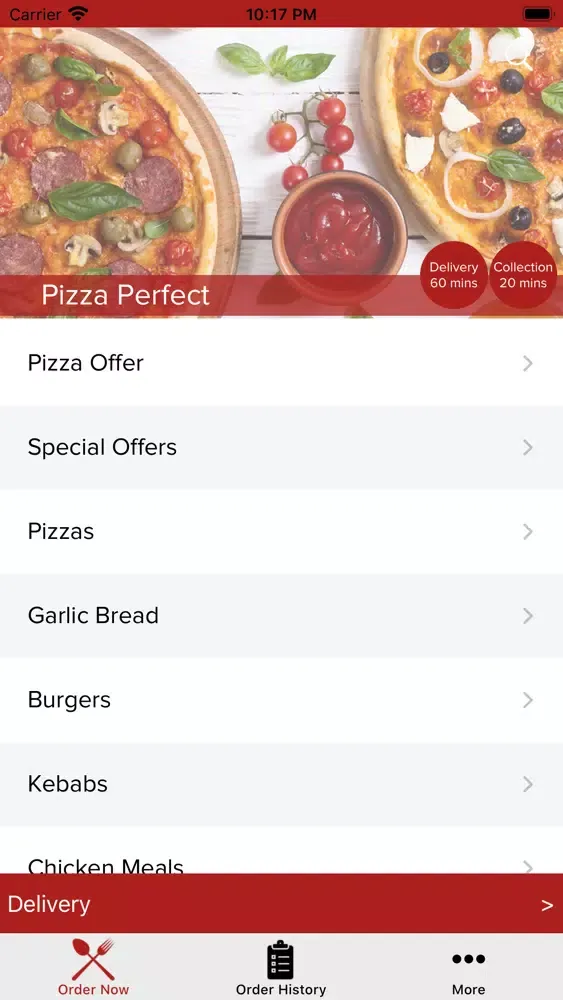 Screenshot di Pizza Perfect Haydock.