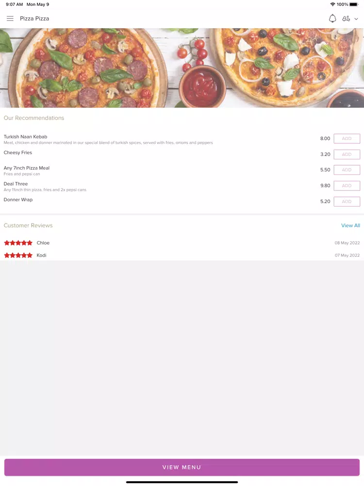 Pizza Pizza. iPad 應用截圖