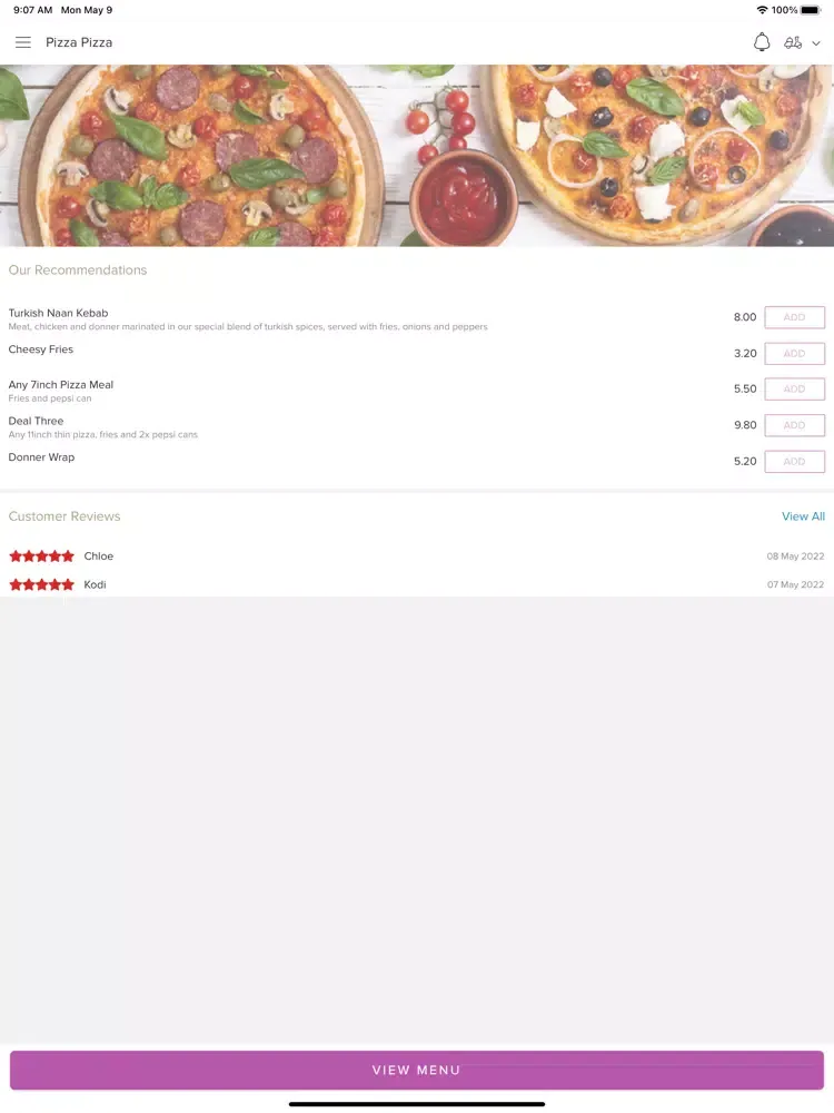 Pizza Pizza. iPad  スクリーンショット