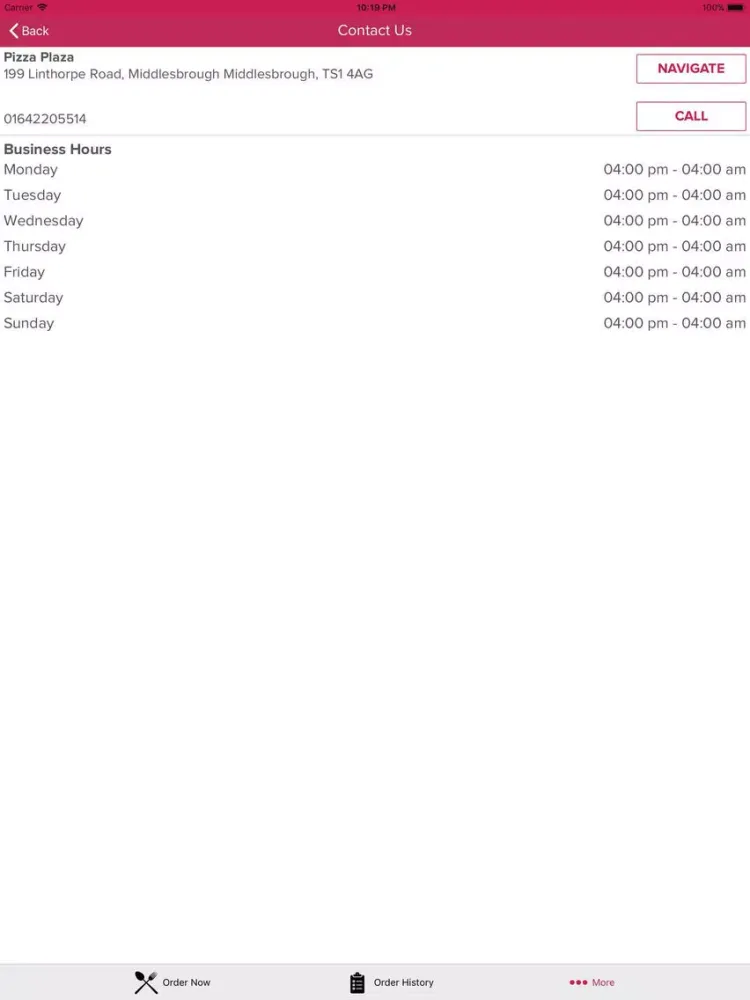 Pizza Plaza Cleveland iPad  سکرین شاٹس