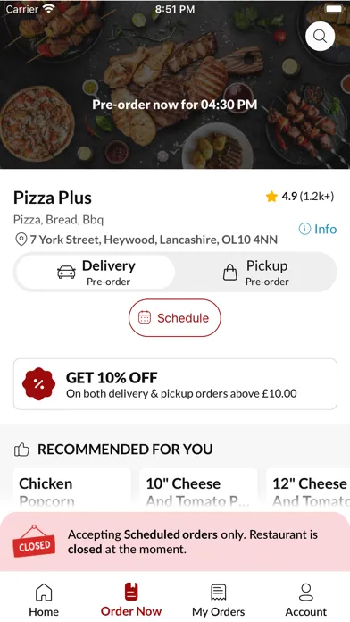 ภาพหน้าจอของ Pizza Plus Heywood.