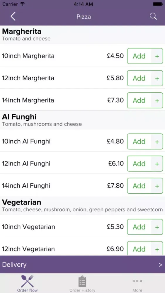 Pizza to go Newcastle Screenshots