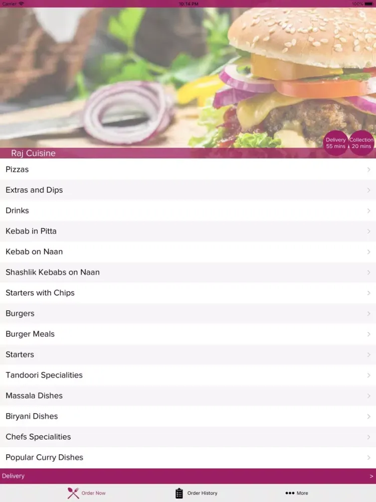 Captures d'écran de Raj Cuisine iPad 