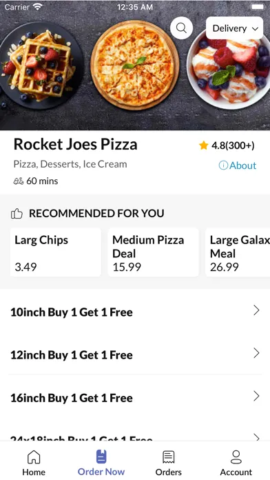 Rocket Joes Pizza Ekran Görüntüleri