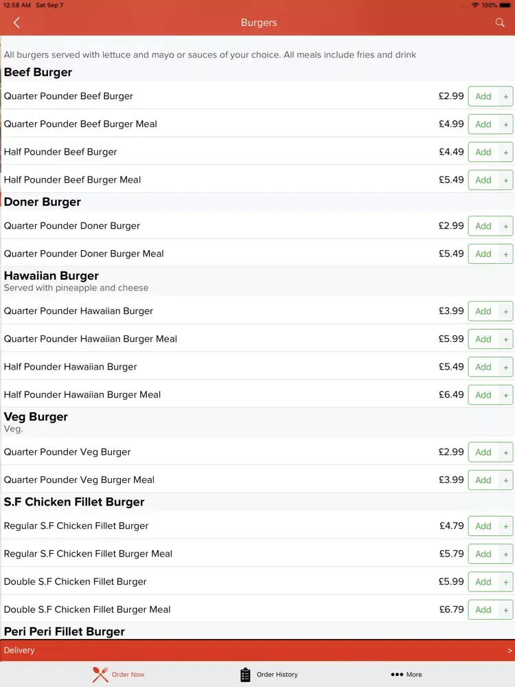 Zrzuty ekranu Roosters Chicken And Grill. iPad 