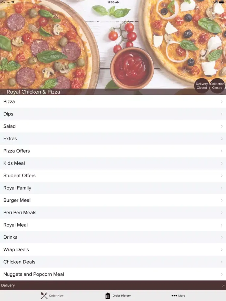 Скриншоты Royal Chicken & Pizza iPad 
