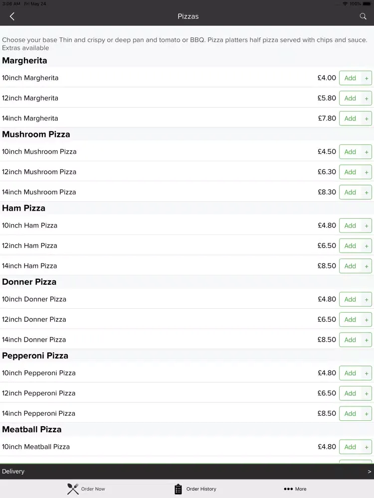 Royal Pizza Hull iPad 應用截圖