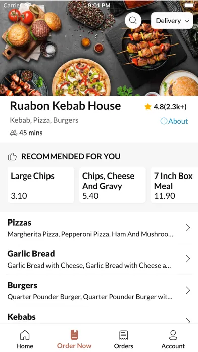 Ruabon Kebab House スクリーンショット