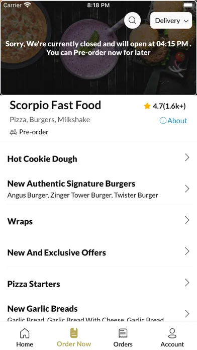 Scorpio Fast Food スクリーンショット