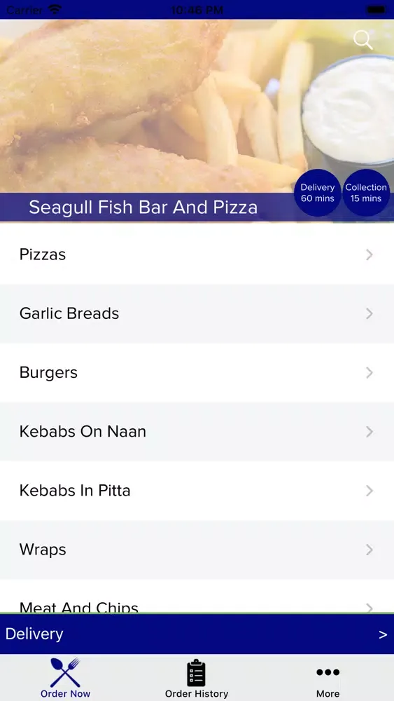 Ảnh chụp màn hình của Seagull Fish Bar & Pizza