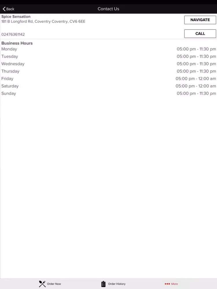 Capturas de tela do Spice Sensation Coventry iPad 