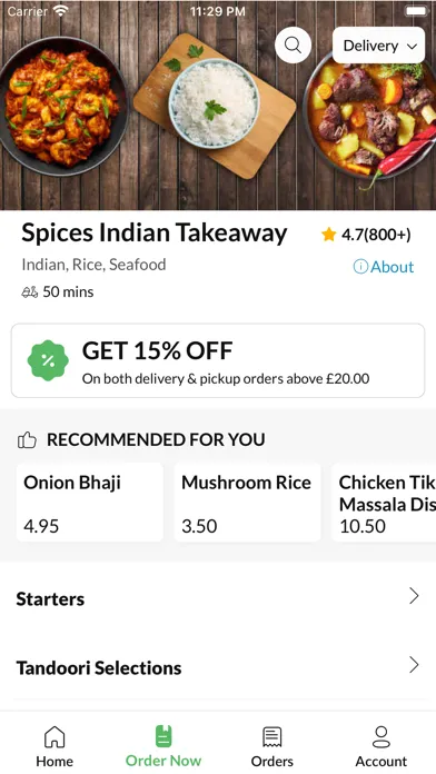 Spices Indian Takeaway Screenshots