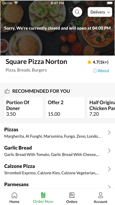 Square Pizza Norton应用截图
