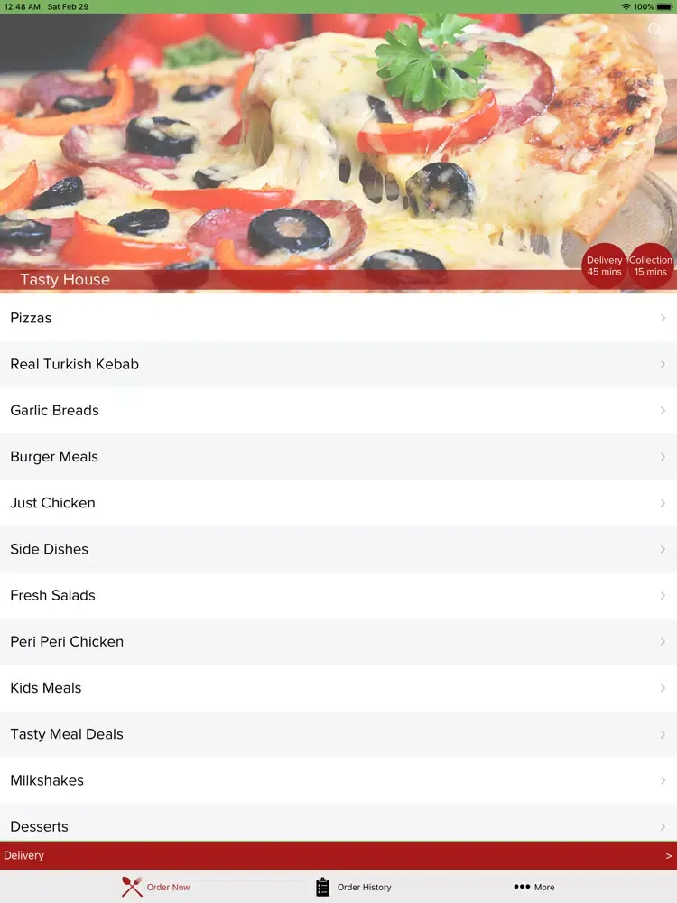 Capturas de tela do Tasty House WN5 9EA iPad 
