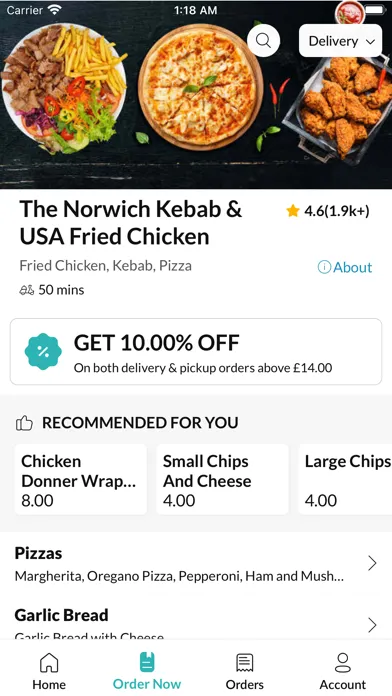 Captures d'écran de The Norwich Kebab & USA Fried