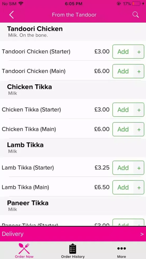 Tiffin Rasoi Barry Screenshots