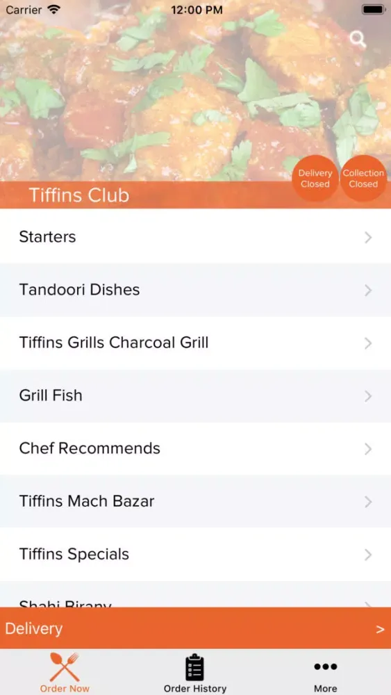 Tiffins Club Screenshots
