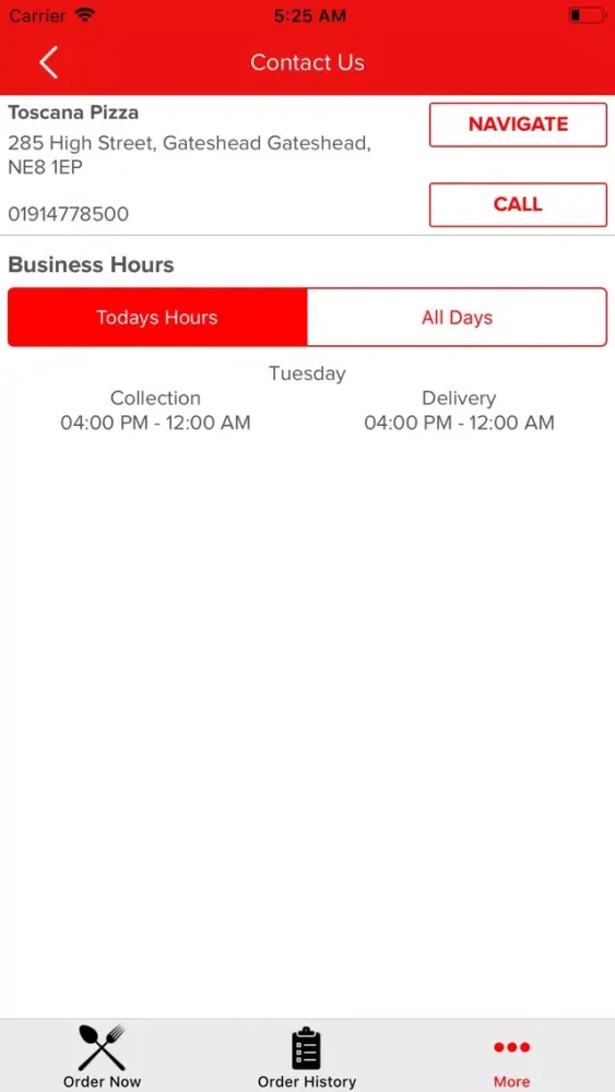 Toscana Pizza Gateshead Screenshots