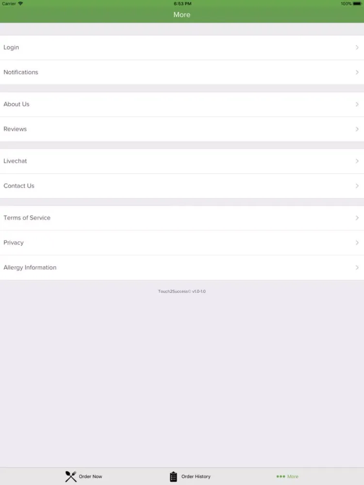 Screenshot di T2S Shop iPad 