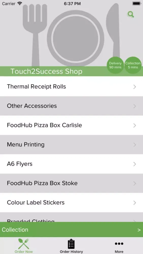 Screenshot di T2S Shop