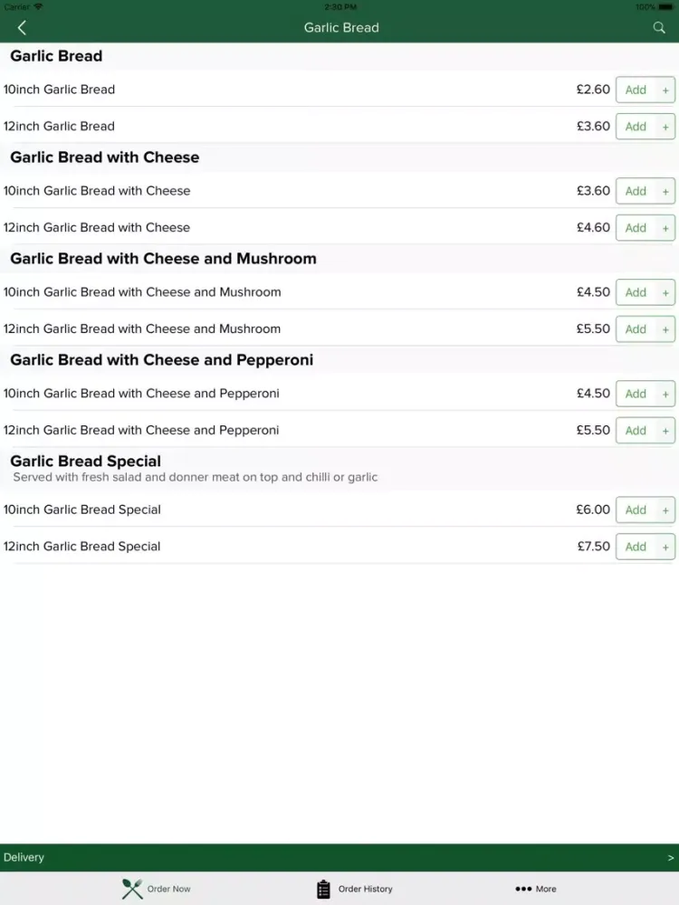 Uk Pizza Stanley iPad 应用截图