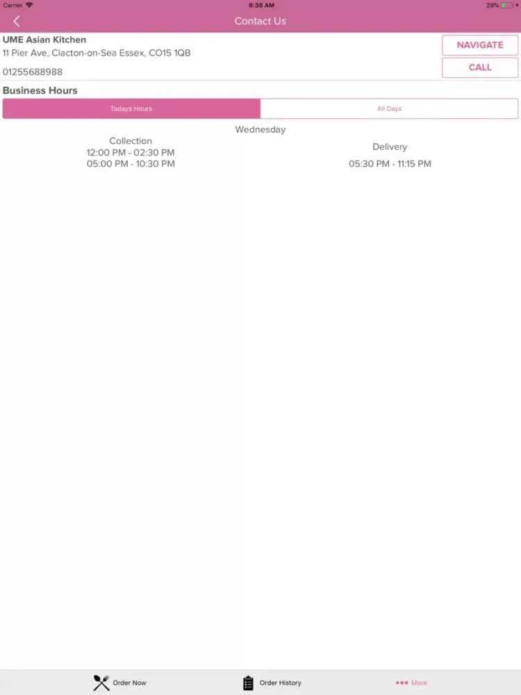 UME Asian Kitchen iPad  Screenshots
