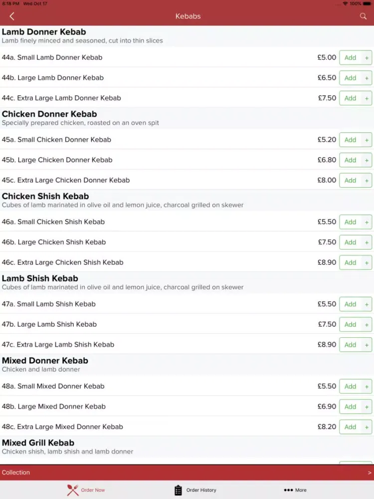 Capturas de pantalla de USA Fried Chicken iPad 