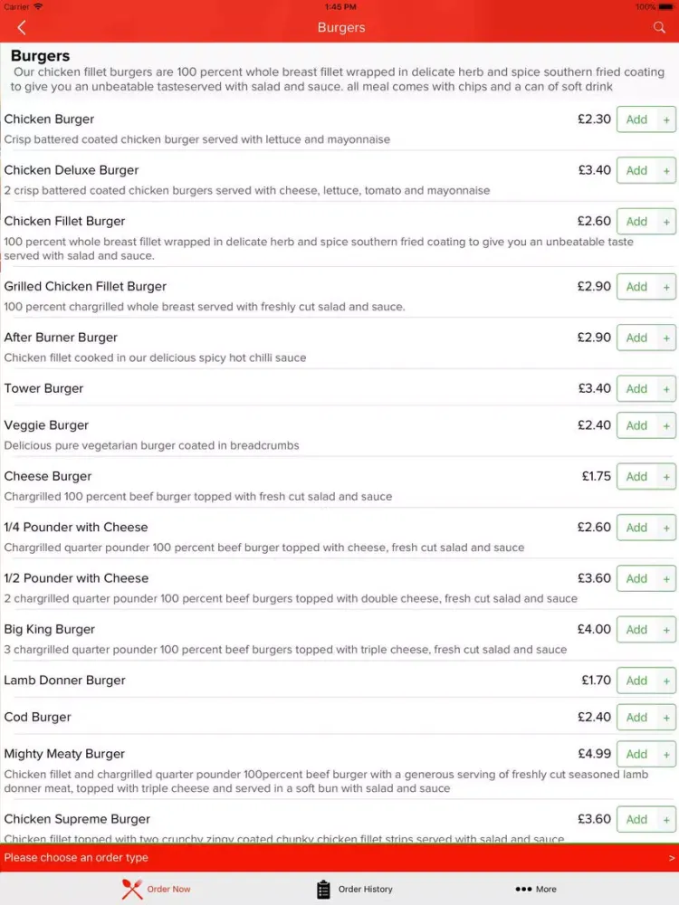 Village Pizza and Chicken iPad 应用截图