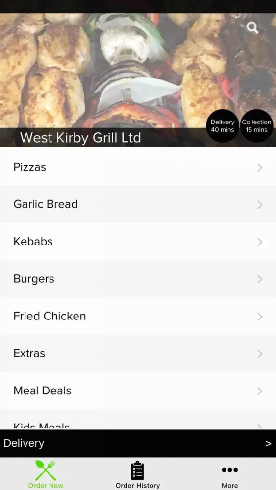 Ảnh chụp màn hình của West Kirby Grill