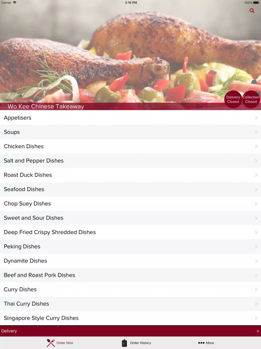 Wo Kee Chinese Takeaway iPad  スクリーンショット