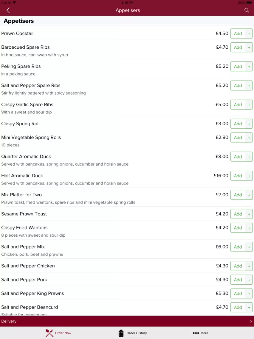 Wo Kee Chinese Takeaway iPad  スクリーンショット