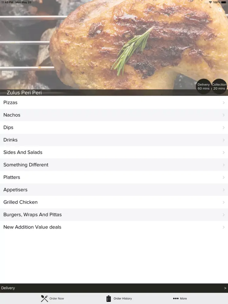 Zulus Peri Peri iPad  स्क्रीनशॉट
