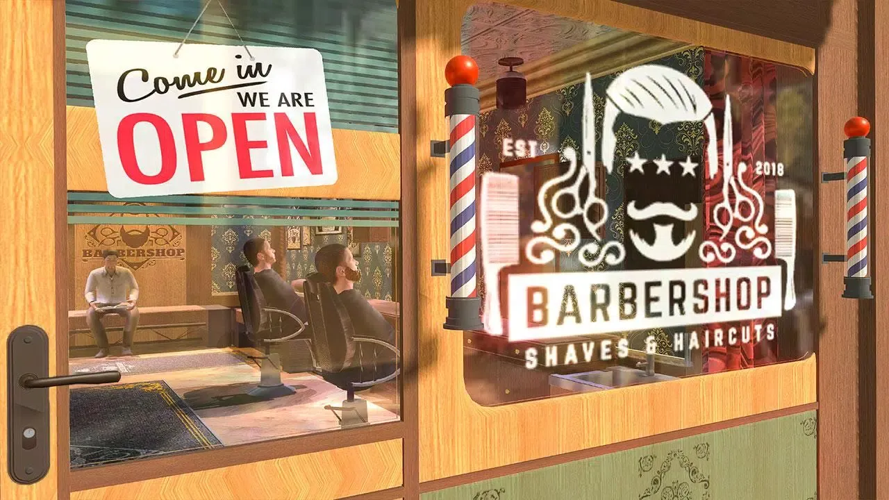 Barber Shop Hair Cut Salon 3D Screenshots