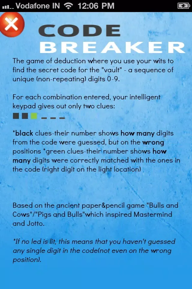 Capturas de tela do Puzzle Game Free Code Breaker