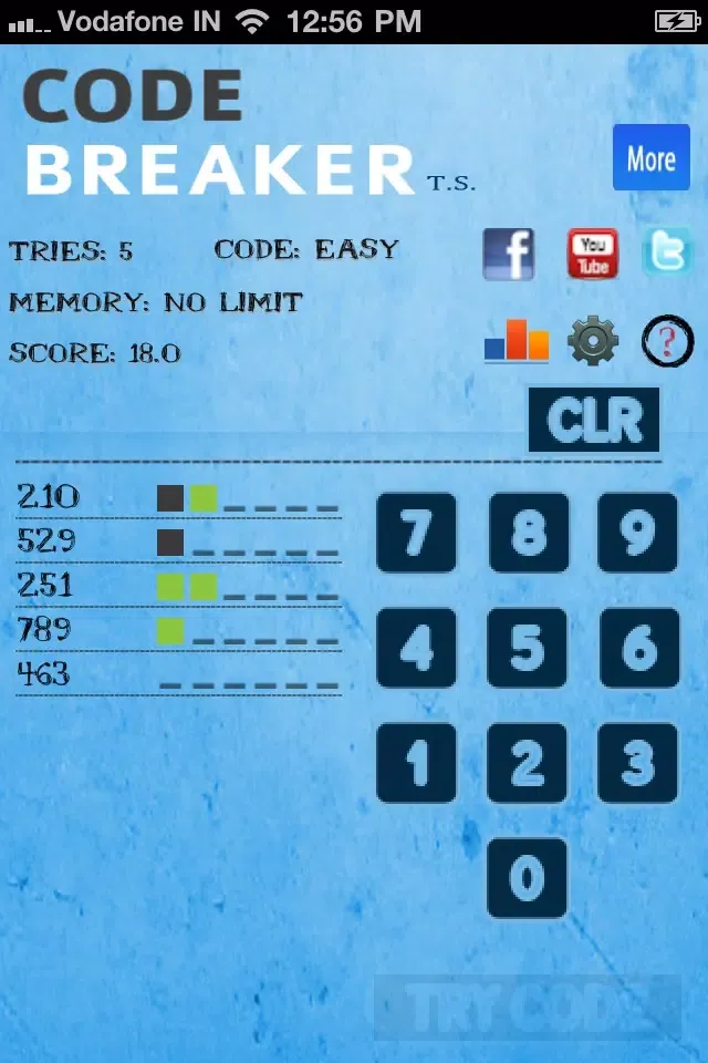 Capturas de tela do Puzzle Game Free Code Breaker