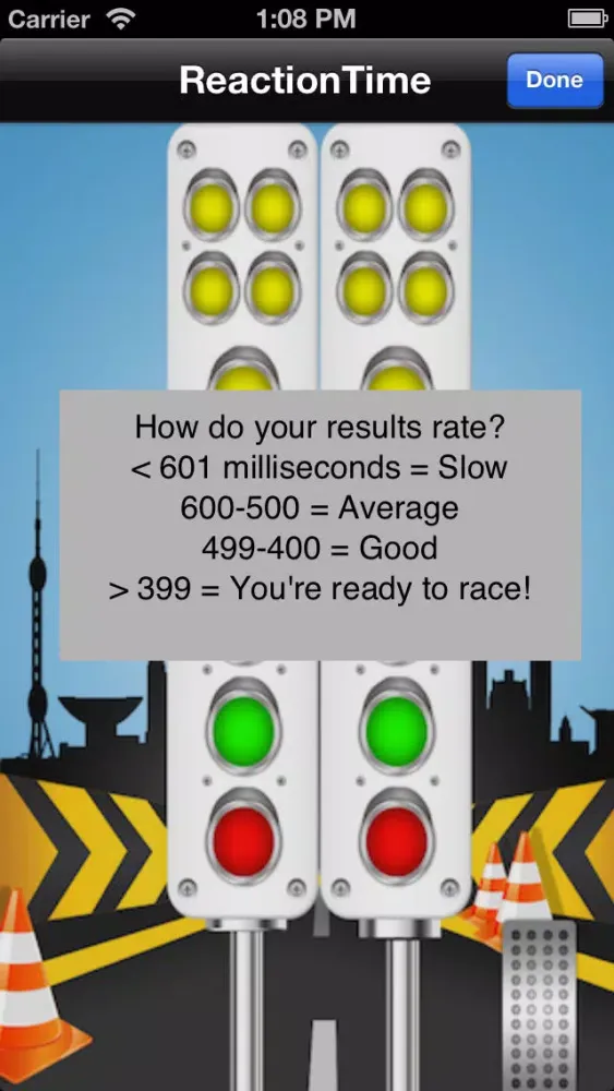 Free Reaction Timer for iPhone Ekran Görüntüleri