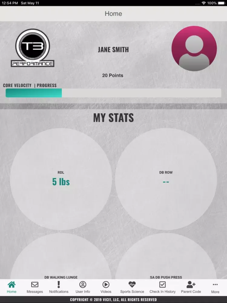 T3 Athlete iPad  Screenshots