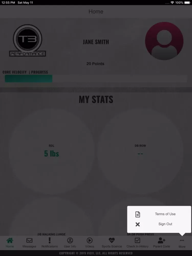 T3 Athlete iPad  Screenshots