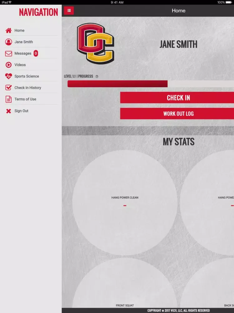 Oberlin College Athlete iPad  Screenshots