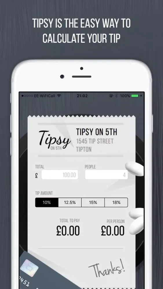 تصاویر Tipsy on 5th | Tip Calculator