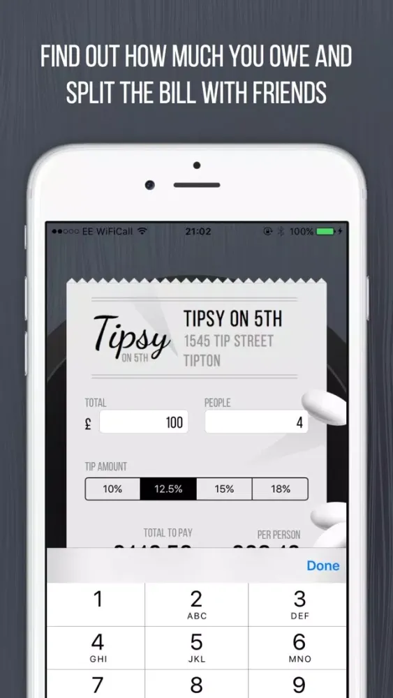 تصاویر Tipsy on 5th | Tip Calculator