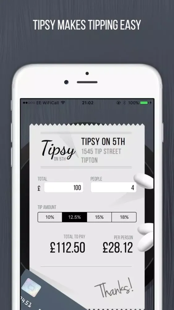 تصاویر Tipsy on 5th | Tip Calculator