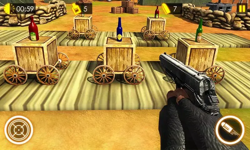 Ảnh chụp màn hình của Gun Bottle Shooting Expert 3D