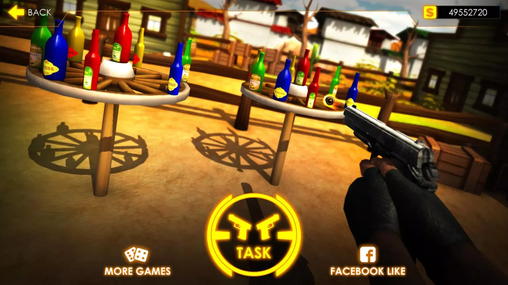 Ảnh chụp màn hình của Gun Bottle Shooting Expert 3D