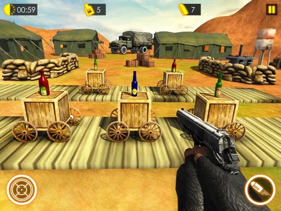 Capturas de pantalla de Bottle Shoot 3D Expert - Flipping bottle shooting iPad